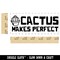 Cactus Practice Makes Perfect Teacher Student School Self-Inking Rubber Stamp Ink Stamper